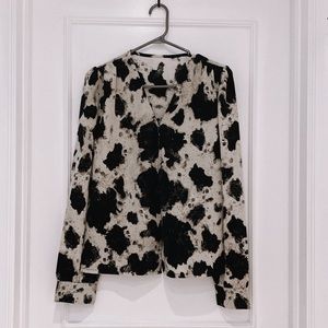 Animal Print, V neck blouse
